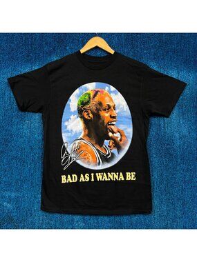 Dennis Rodman “Bad As I Wanna Be” Graphic T-Shirt Size M